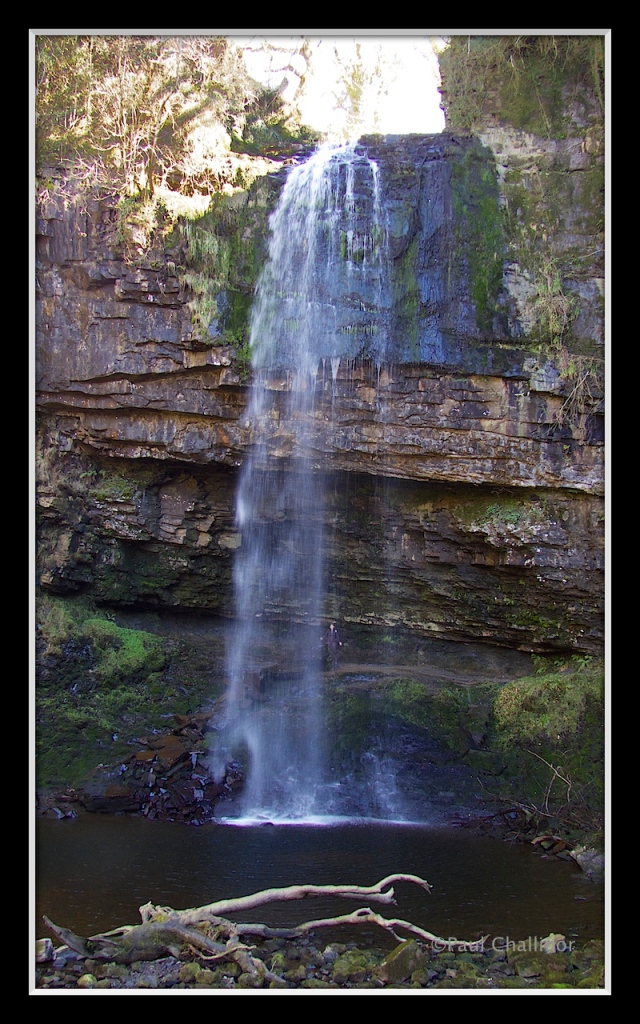 Henrhyd Falls - if you look closely you can see Karen.