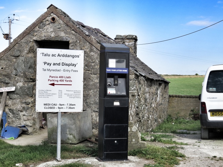 You don't often find a parking ticket machine in a farm yard.